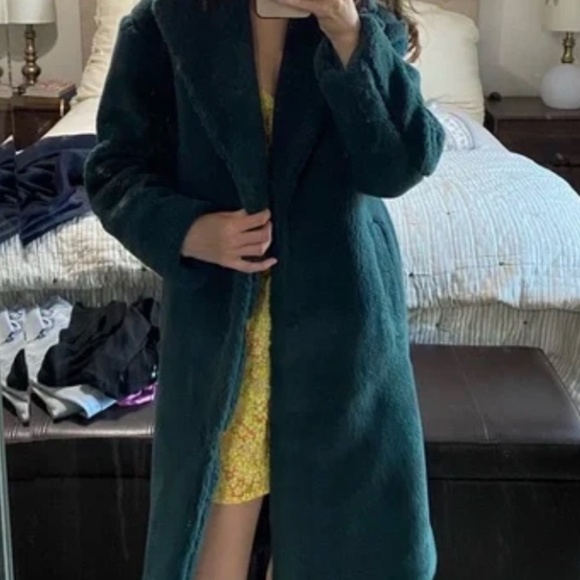 Preowned Madewell Long Teddy Sherpa Coat - Picture 6 of 11